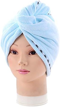 ייבוש מהיר מגבת טורבן מוגדל כובע מקלחת מעובה מיקרופייבר מיקרופייבר אמבטיה עטוף כלי עטוף חוסך זמן ספיגת מים לנשים