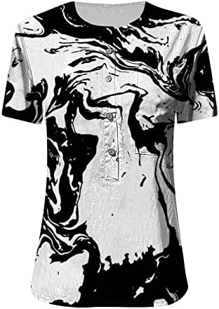 גרפי חולצות לנשים חולצות אופנה לנשימה טרנדי מקרית כיכר צוואר קיץ ללא שרוולים בתוספת גודל