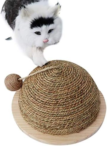 Fegoclt מטפס על מסגרת טיפוס חתול צעצוע חתול צלחת תחתית מעץ קש קש חצי עגול