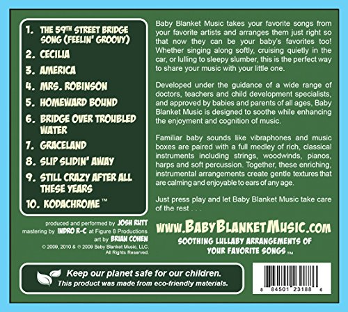 מוזיקת ​​שמיכה לתינוקות מרגיעה תקליטור מוסיקה לשיר ערש BBM004, סיימון וגרפונקל