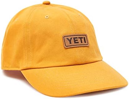 כובע כתר רך של לוגו עור של Yeti עם בורו