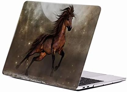 עיצובים של תיק ראש מורשה רשמית סימון גאטרווה סוסים חומים קשיחים קשיחים תואם ל- MacBook Pro 13 A1989 /