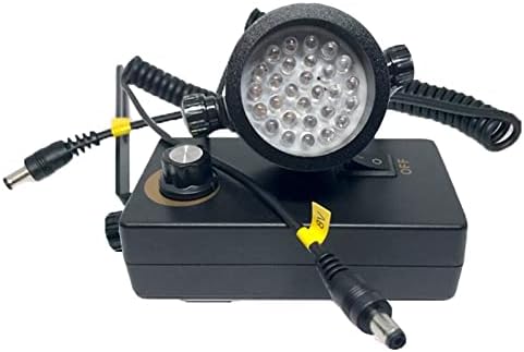 אביזרי מיקרוסקופ 28 LED תאורת מתכווננת זווית מתכווננת ומקור אור אלכסוני למעבדה מיקרוסקופית סטריאו