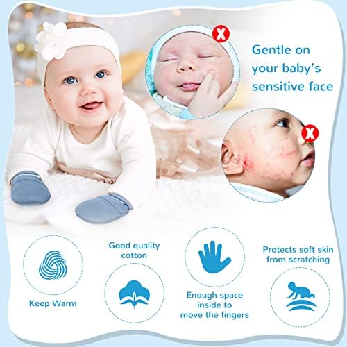 8 זוגות כפפות תינוקות מתכווננות תינוק לא שריטה כפפות תינוק