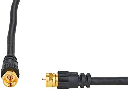כבלים ישירים מקוונים 3 מטרים שחור RG6 כבל COAX כבל F סיכה קצה קואקסיאלי BNC תיל סיומת לווייני