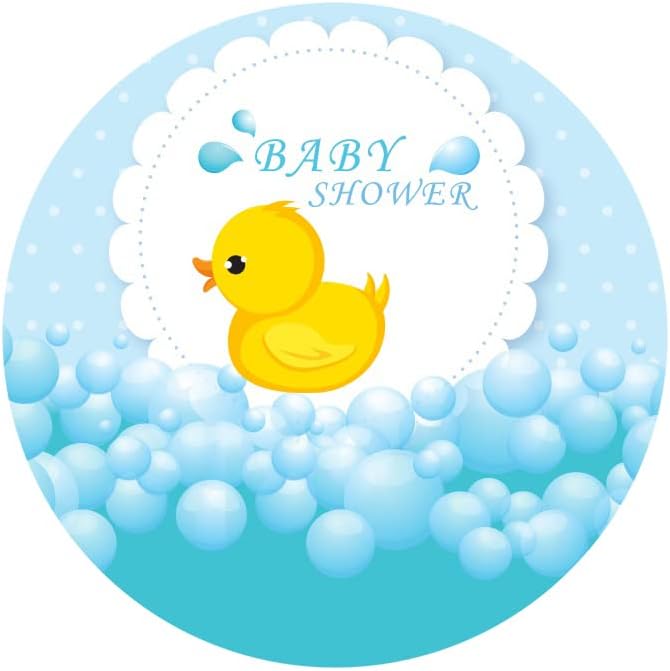 6 * 6 רגל צהוב גומי ברווז תינוק מקלחת עגול רקע כיסוי בועת מים טיפות רקע חדר פנים תפאורה לידה חגיגה טפט