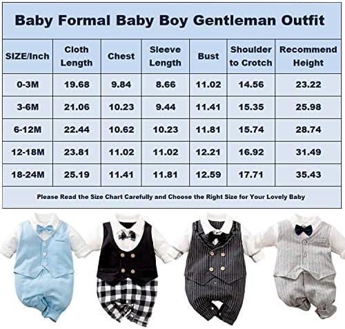 חליפת תינוק נולדת יילוד חתיכה אחת רומפר ג'נטלמן תלבושת טוקסידו פורמלית סרבל סרבל עם קשת אפוד 0-24