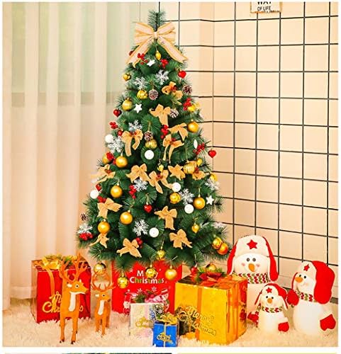אורן חג מולד מלאכותי גדול, עץ חג מולד ביתי עם הרכבה קלה של מתכת, עם קישוטים, עיצוב חג המולד לבית ומשרד H: 240