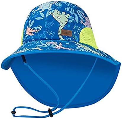 Tisoloow Baby Sun כובעים בנות בנות קיץ upf 50+ הגנה מפני פעוט כובע חוף כובע צוואר דש כובע ילד עם שוליים רחבים