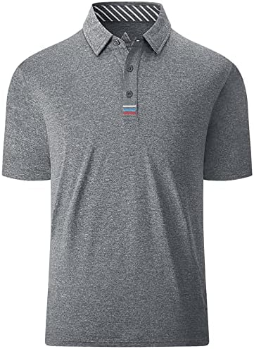 חולצות גולף של Swisswell לגברים לחות מפתחים שרוול קצר ביצועים קלאסיים ביצועים חולצות חולצות