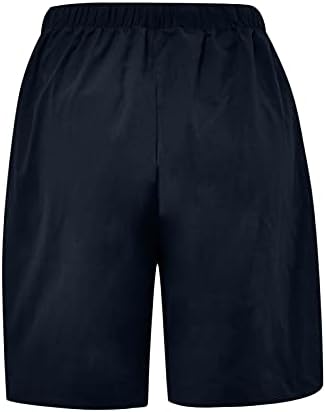 MMKNLRM רגל כותנה מכנסיים קצרים רופפים פשתן מכנסי מגרש רב של נשים בכיסים רחבים ומכנסיים מכנסיים קצרים