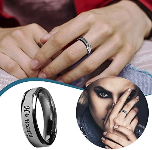 2023 חדש פשוט טיטניום פלדת טבעת נשים של טבעת קריקטורה חמוד תכשיטי טבעת פלומת טבעת