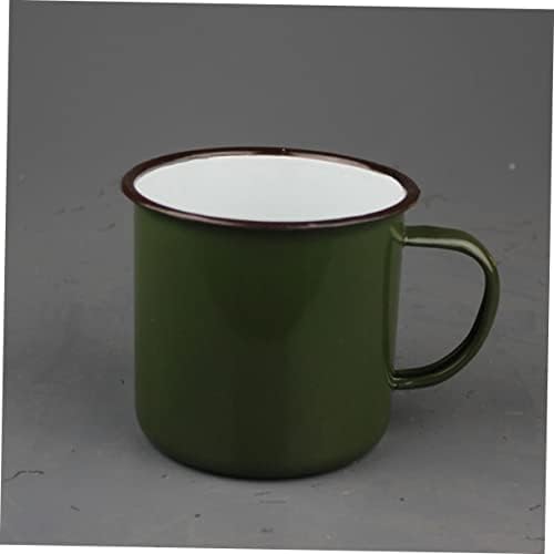 Alipis 4 PCS ספל אמייל נסיעות אספרסו כוס אמייל קפה ספל אספרסו כוסות קפה קפוצ'ינו כוסות מיני כוס תה רטרו ספלי