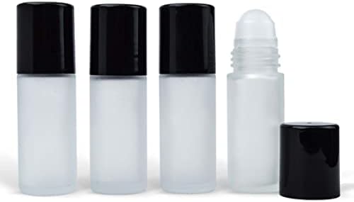 פרפומים מפוארים זכוכית חלבית בקבוקים גדולים הניתנים למילוי מחדש עם כובעי פלסטיק לבנים מבריקים 1.0