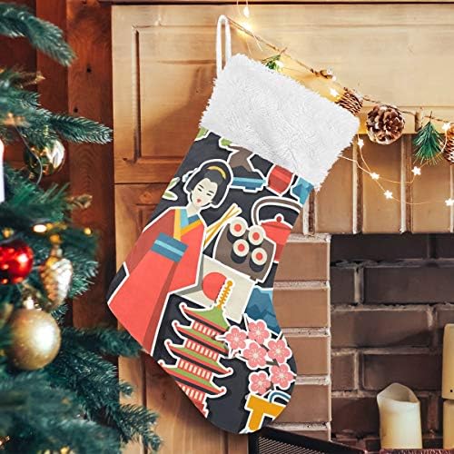 גרבי חג המולד של Pimilagu יפן 1 חבילה 17.7 , גרביים תלויים לקישוט חג המולד