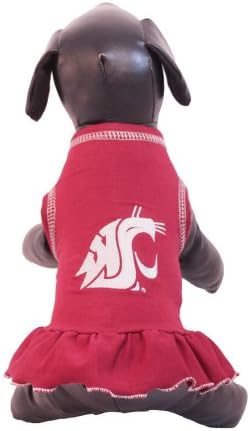 NCAA וושינגטון סטייט קוגארס שמלת כלבים מעודדת