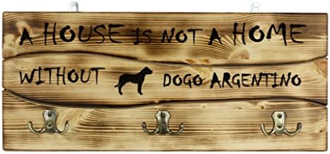 דוגו ארגנטינו, יתד קיר מעץ, קולב עם תמונתו של כלב
