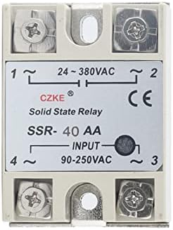 נונומו ממסר מצב מוצק SSR 10AA 25AA 40AA בקרת AC AC מעטפת לבנה שלב יחיד ללא כיסוי פלסטיק כניסה AC 90-250V