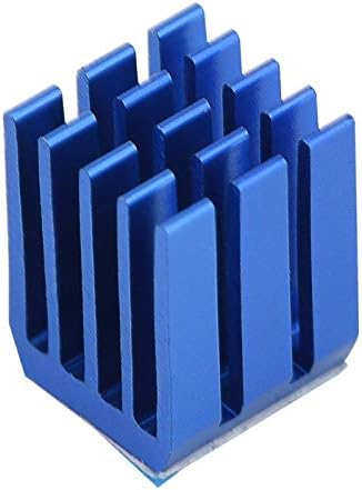 קירור חימום אלומיניום ווסון, כיור חום אלקטרוני עמיד, עיצוב רשת 10 יחידות קל להתקנה עבור מדפסת תלת מימד כחול
