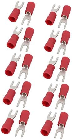 20 יחידות סו 2-3. 2 מסופי קרימפ מבודדים מראש מסוג יו 16-14 מחבר חוטים אדום (20 יחידות סו 2-3.2 טרמינלס דה קרימפדו