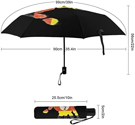 דגל אוגנדה פאלם עמיד לרוח נסיעות מטריה קומפקטית מתקפלת מטריות אוטומטיות לרכב תרמיל גשם