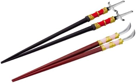 Animewild Kotobukiya Samurai חרב צ'יפסטיק סנגוקו זוג מקלות אכילה Maeda Toshiie & Matsu