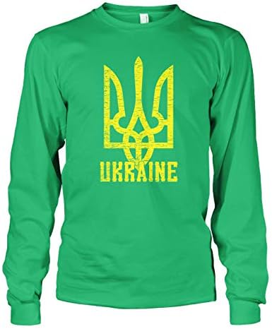 סייברטלה גברים של מעיל האוקראיני של נשק אוקראינה דגל גאווה ארוך שרוול חולצה