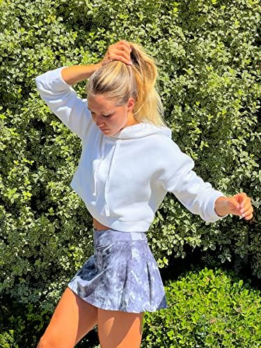 חצאית טניס לנשים של סטל גולף גולף ספורטס אתלטית מותניים גבוהות עם כיסים מכנסיים קצרים אימון ספורט