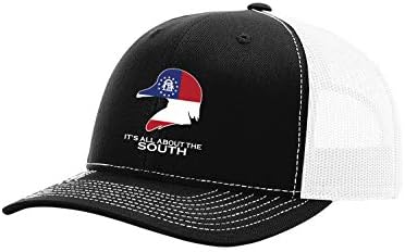 הכל קשור לדגל דרום ג'ורג'יה מלא ברווז ברווז גב כובע משאית