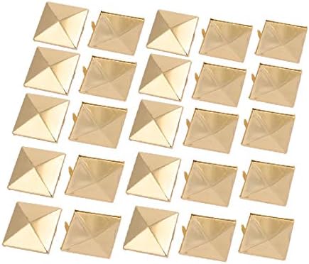 X-DREE 25 יחידות 35 ממ נייר בצורת ריבוע ברד צליל זהב אור לראד לראקפינג DIY (25 יחידות 35 ממ
