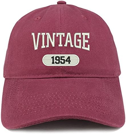חנות הלבשה אופנתית וינטג '1954 רקומה יום הולדת 69 כובע כותנה מתאים