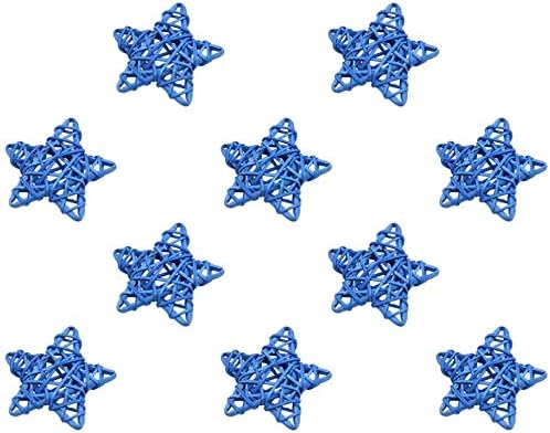 טאוטניש טאוטניש 10 חבילות נצרים כדורי ראטאן כוכבים צורת כדורי נצרים כדורים דקורטיביים קישוט מלאכה לקישוטים