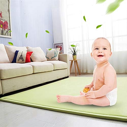 שטיחי שטח אולטרה רכים עבה, שטיח משחק זיכרון סופר נעים שטיח משחק, מחצלת טטאמי פלאפית אנטי-החלקה לתינוק פעוט פעוט