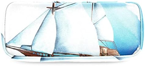 מתנות tbouobt לגברים לנשים שקיות איפור שקיות מטלה שקיות קוסמטיקה קטנות, סירת מפרש בצבעי אוקיינוס
