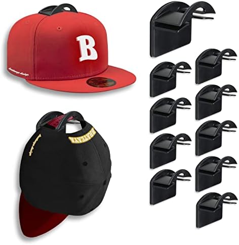 כובעי בייסבול, דבק ווים לתליית כובעים, התקנה פשוטה, לא קידוח כדור כובע מחזיקי ארגונית, אוזניות