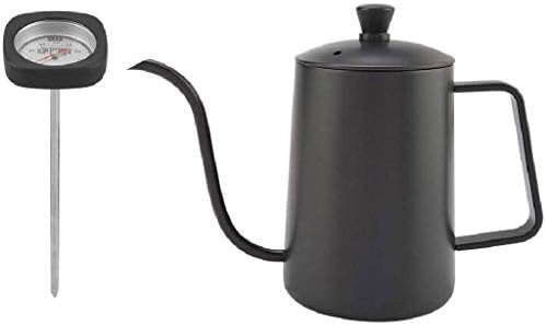 PDGJG קומקום- סדנת תה קומקום קומקום ברזל יצוק עם פלדת אל חלד שחור שחור