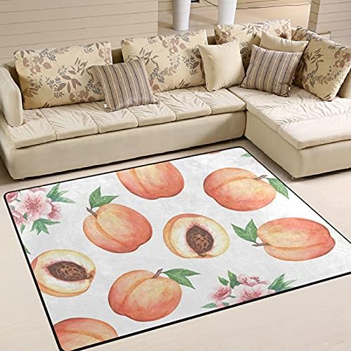 אפרסקים בצבעי מים שטיחים גדולים של שטיחי שטיחים של פליימט שטיחים לילדים משחק חדר שינה חדר חדר שינה 80