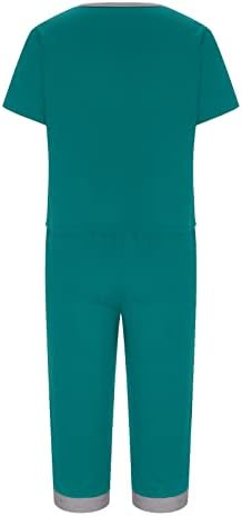 קאפרי ישר רגל רגיל סטים לנשים סתיו קיץ גרפי מכנסיים סטי גבירותיי 2023 בגדים טרנדי