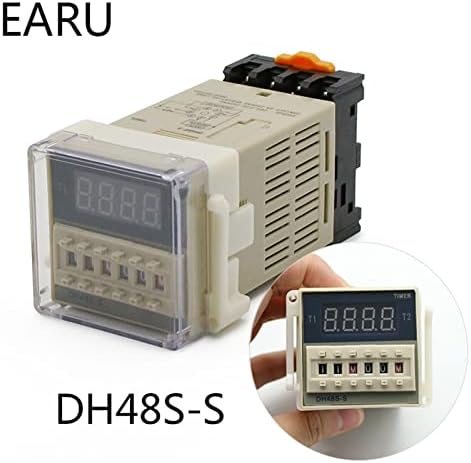 WTUKMO DH48S-S-S-0.1S-990H AC 110V 220V DC 12V 24V מחזור חוזר מחזור SPDT ממסר מתג זמן לתכנות