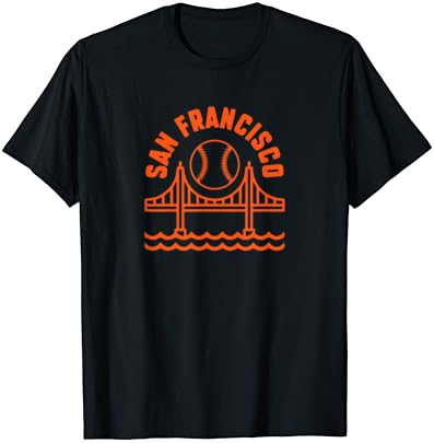 בייסבול סן פרנסיסקו SF חולצת טריקו קליפורניה