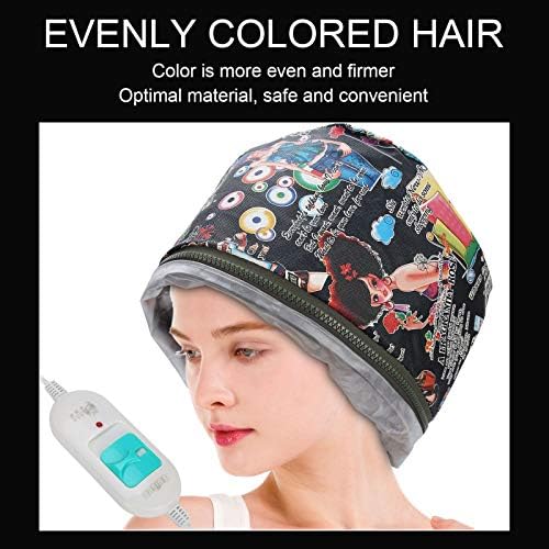Heitign Hair Steamer Steam כובע חום למיזוג עמוק כובע חימום לטיפול שיער מתכוונן עם הגנה אינטליגנטית 3 מהירות