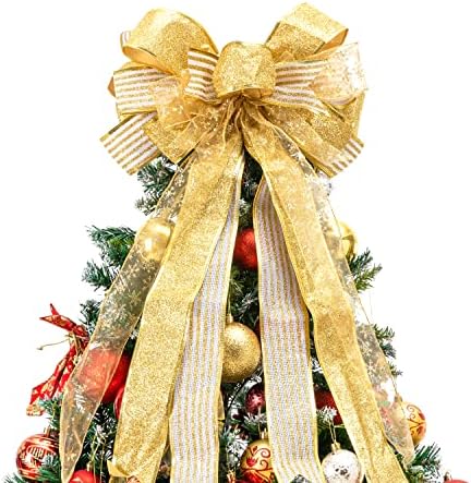 עץ חג המולד טופר, קשת עץ חג המולד וקשת זר - קשת רחבה 15 רחבה, 30 קשת, קשת יוטה, קישוט דלתות, סוואג, זר,
