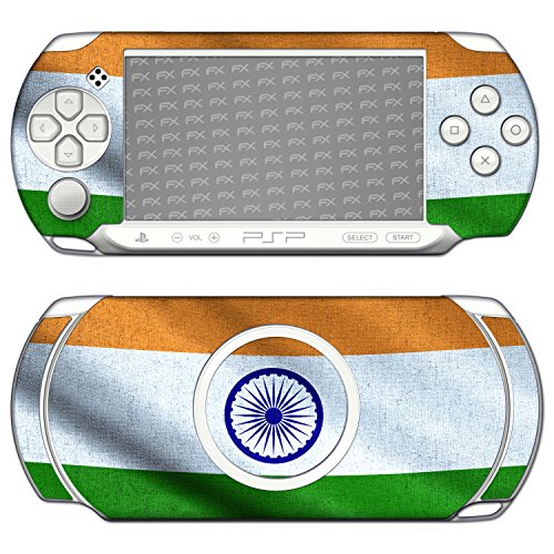 Sony PSP-E1000 / E1004 עור עיצוב דגל הודו מדבקה מדבקה עבור PSP-E1000 / E1004
