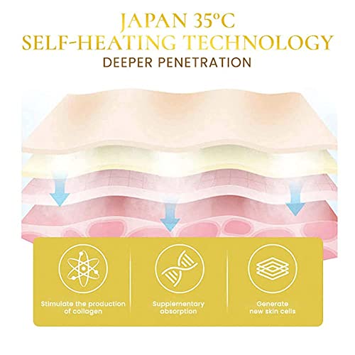 סמאמז יפן 35-מסכת פנים שיקית, מסכת מיצוק קולגן ללא שטיפה, מסכת שינה נגד קמטים, מסכת מיצוק קולגן קוריאנית,
