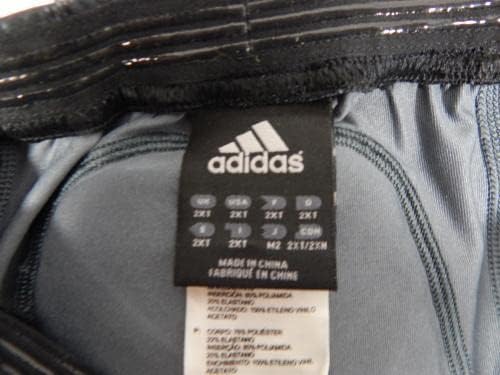 2011-12 NBA צוות Adidas Tech Fit הנפיק מכנסי דחיסה מרופדים שחורים 2xl 7 - משחק NBA בשימוש