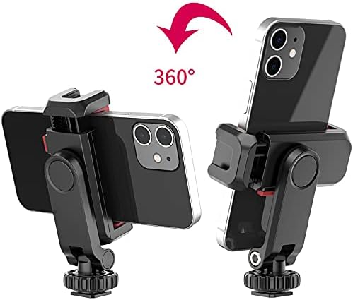 AISNYHO טלפון חצובה הרכ מתאם 360 ° סיבוב סמארטפון מתכוונן Vlog Clamp Shoot Clam