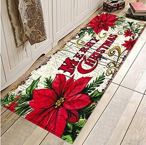 שטיח לחג המולד שטיח מטבח דלת חדר אמבטיה רצפת שטיח שטיח שטיח מחצלת עץ עץ עץ קישוטי חג המולד קישוטי חג המולד