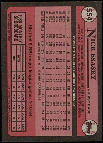 1989 Topps 554 Nick Esasky Cincinnati Reds NM/MT Reds