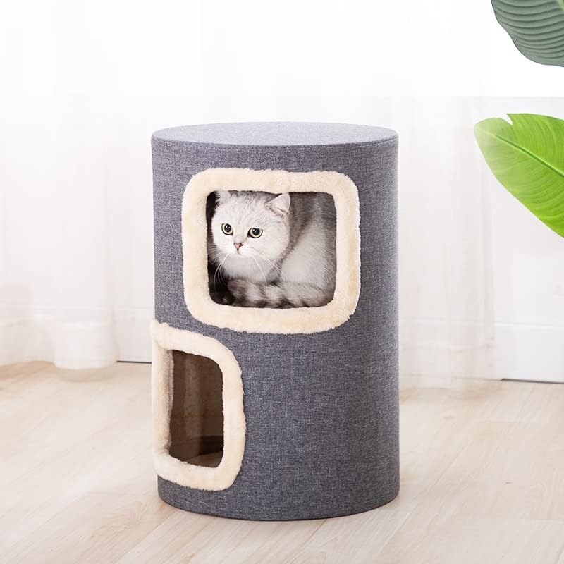 חתול בית חתול דירה גורים מיטה מקורה חסון מודרני חתול מקלט ריהוט, אנשים & לחיות מחמד שימוש כפול בית שרפרף