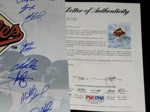 Baltimore Orioles חתימה בתצלום 16x20 - Baines, Powell, B.ripken, תמונות MLB עם חתימה